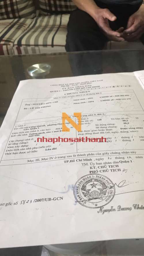 Hình ảnh Bán nhà 110 112 Cống Quỳnh Phạm Ngũ Lão Quận 1