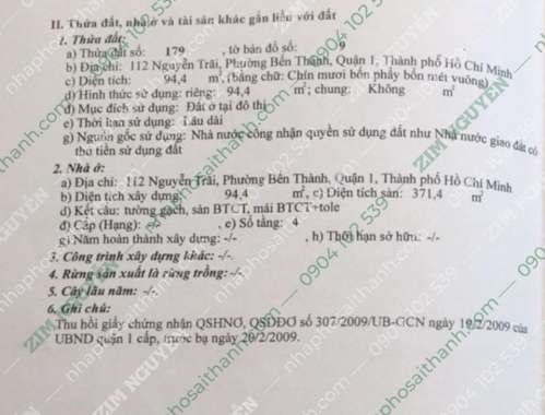 Hình ảnh Bá nhà 112 114 Nguyễn Trãi Phường Bến Thành Quận 1