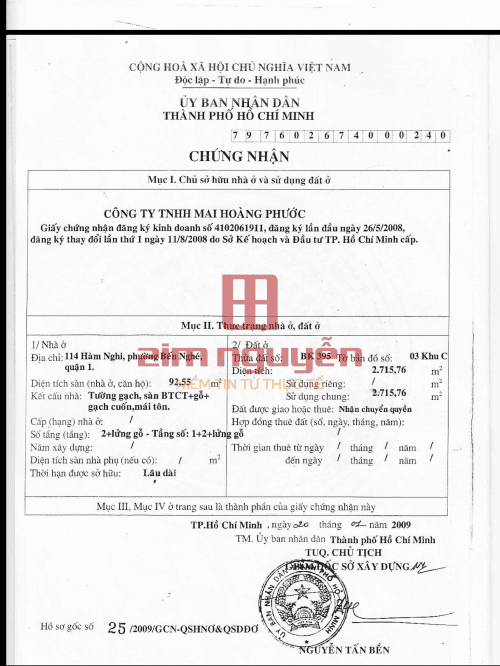 Hình ảnh Bán nhà 114 116 Hàm Nghi Phường Bến Nghé Quận 1