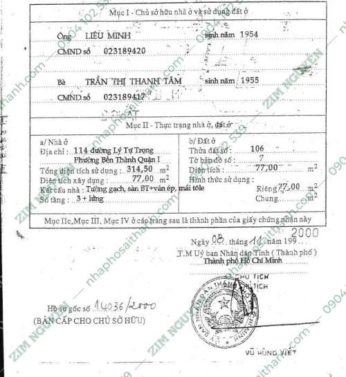 Hình ảnh Bán nhà 114 114A Lý Tự Trọng Phường Bến Thành Quận 1