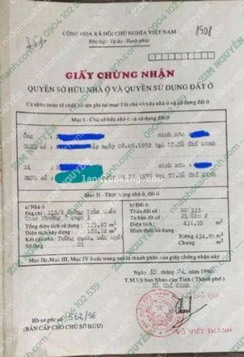 Hình ảnh Bán Biệt thự 115/2, Trần Quốc Thảo, Phường Võ Thị Sáu, Quận 3