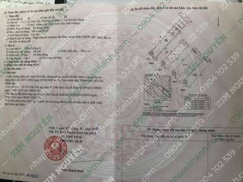 Hình ảnh Nhà 129/2 Võ Văn Tần, Phường Võ Thị Sáu, Quận 3