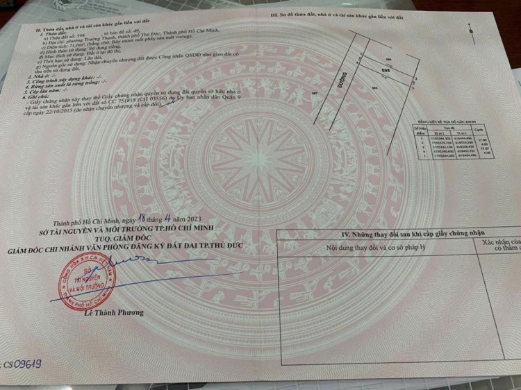 Hình ảnh Bán Thửa 598 Tờ 49 Tam Đa Phường Long Phước