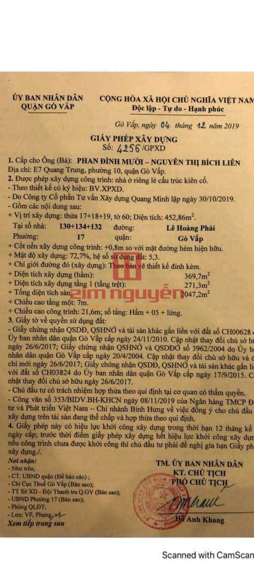 Hình ảnh Bán đất 130 132 134 Lê Hoàng Phái, Phường 17, Gò Vấp
