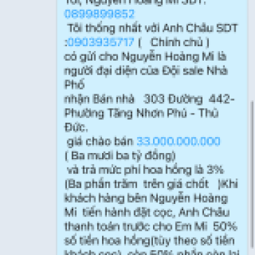 Hình ảnh Bán nhà 303 ( Thửa 513 tờ 43 ) Đường 442 Phường Tăng Nhơn Phú Tp Hồ Chí Minh