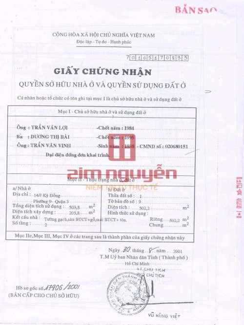 Hình ảnh Bán nhà 14/7 Kỳ Đồng Phường 9 Quận 3