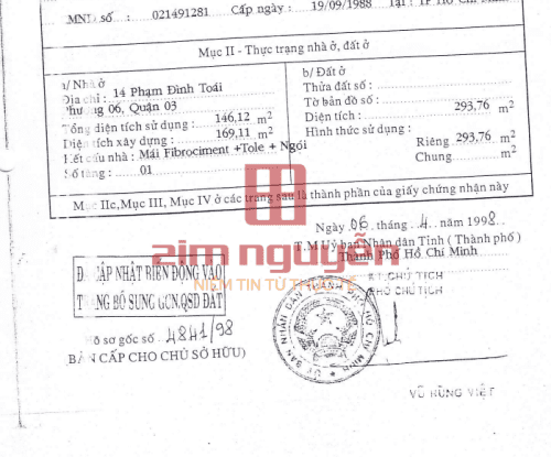 Hình ảnh Bán nhà 14 Phạm Đình Toái, Phường Võ Thị Sáu, Quận 3