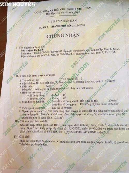 Hình ảnh Nhà 143 Trần Não Bình An Quận 2 Giá 171 Tỷ