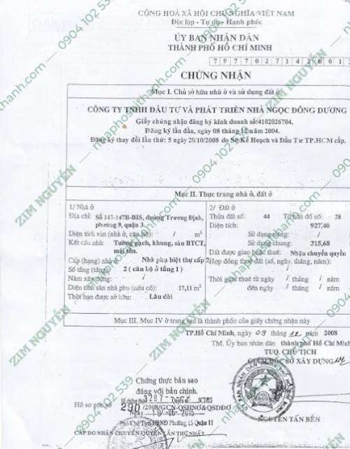 Hình ảnh Bán nhà 147 Trương Định, Phường 9, Quận 3