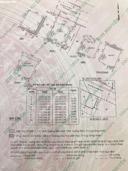 Hình ảnh Bán nhà 149B Trương Định Phường 9 Quận 3
