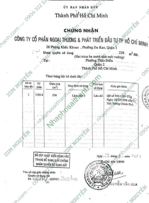 Hình ảnh Bán đất 14A2 Thảo Điền Phường Thảo Điền Quận 2 Dt 238m