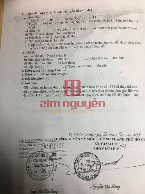 Hình ảnh Bán nhà 156 158 Ký Con Phường Nguyễn Thái Bình Quận 1