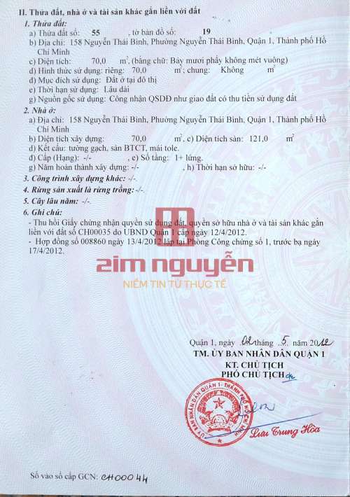 Hình ảnh Bán nhà 156 158 Nguyễn Thái Bình, Phường Nguyễn Thái Bình Quận 1