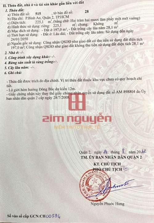 Hình ảnh Bán đất số 162/7 Trần Não, P. Bình An, Quận 2