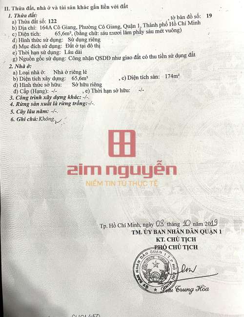 Hình ảnh Bán nhà 164A Cô Giang, P. Cô Giang, Quận 1