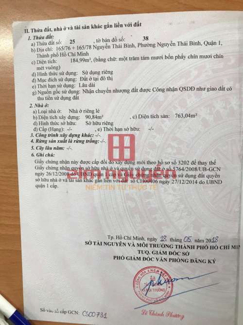 Hình ảnh Bán nhà 165/76 165/78 Nguyễn Thái Bình P.Nguyễn Thái Bình, Quận 1