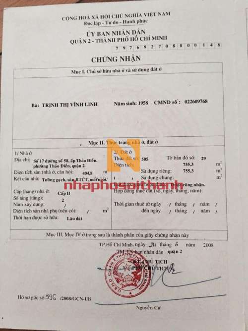 Hình ảnh Bán biệt thự 17 Đường số 58 Thảo Điền Quận 2