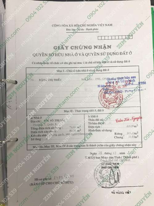 Hình ảnh Bán nhà 174 Võ Thị Sáu, Phường Võ Thị Sáu,Quận 3