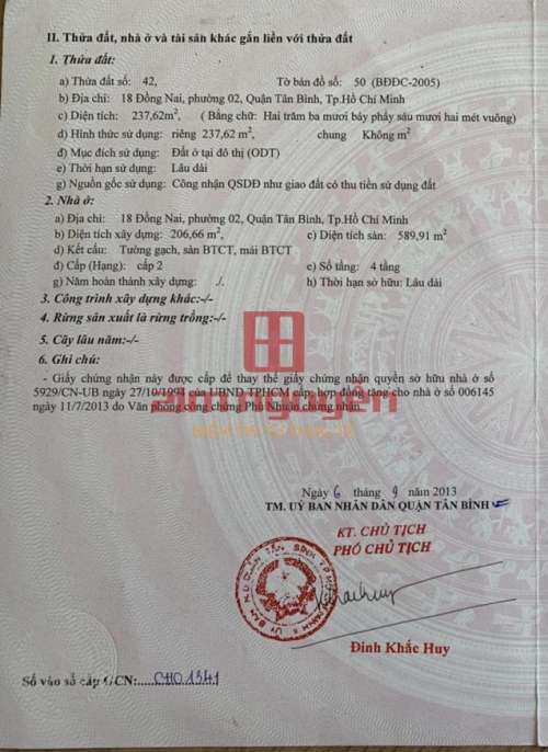 Hình ảnh Bán nhà 18 Đồng Nai, Phường 2, Quận Tân Bình