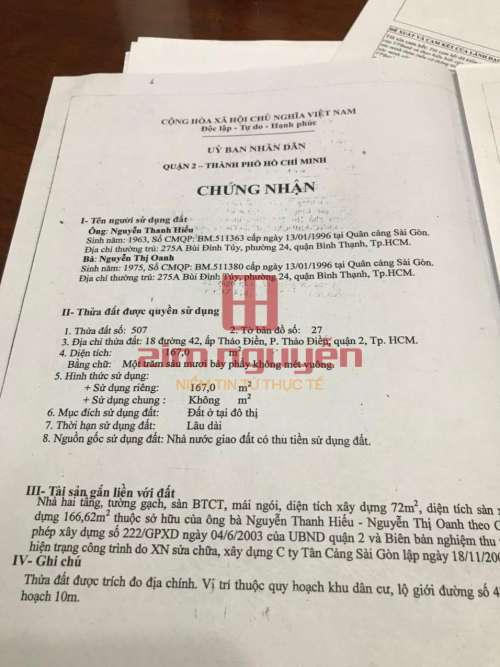 Hình ảnh Bán nhà 18 Đường số 42 phường Thảo Điền Quận 2