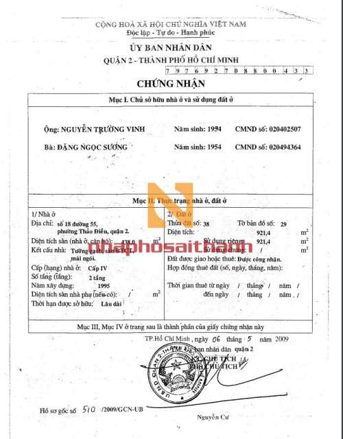 Hình ảnh Bán nhà 18 Đường số 55, Phường Thảo Điền, Quận 2