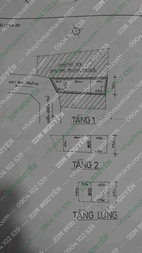 Hình ảnh Bán nhà 193 Hai Bà Trưng, Phường Võ Thị Sáu, Quận 3