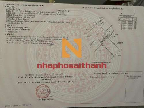 Hình ảnh Bán nhà 195 Cô Bắc phường Cô Giang Quận 1