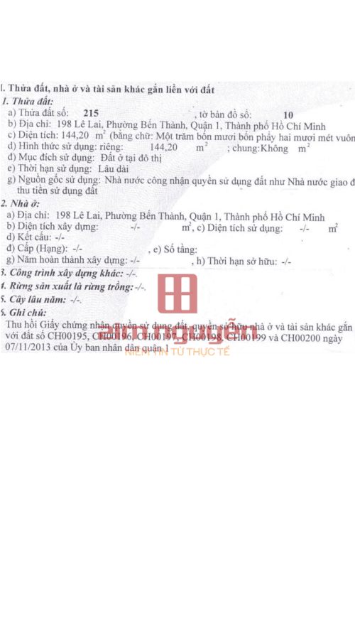 Hình ảnh Bán khách sạn 198 Lê Lai, P Bến Thành, Quận 1