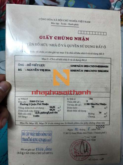 Hình ảnh Hẻm Xe hơi 64/15 Hoa Lan Phường 2 Phú Nhuận