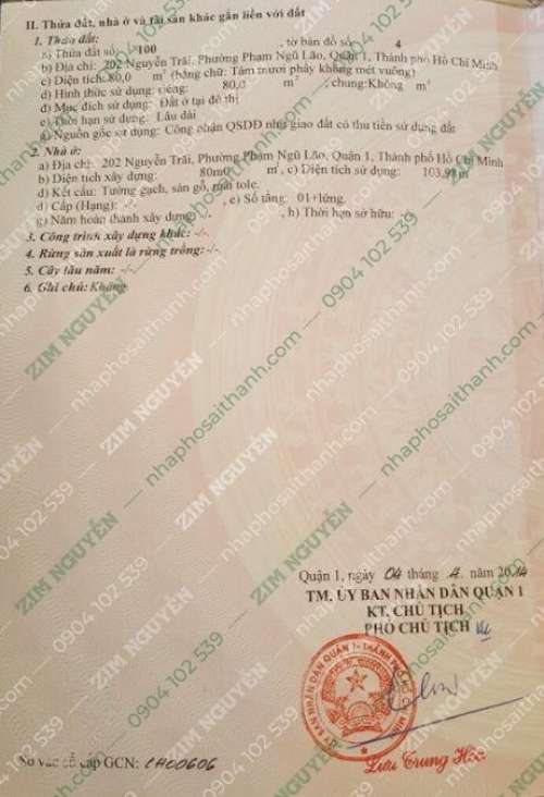 Hình ảnh Bán nhà 202 204 Nguyễn Trãi Phường Phạm Ngũ Lão, Quận 1
