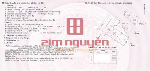 Hình ảnh Bán nhà 215D39 Đường Nguyễn Văn Hưởng, Phường Thảo Điền, Quận 2