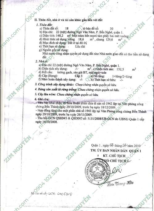 Hình ảnh Bán nhà 22 Ngô Văn Năm, Phường Bến Nghé, Quận 1