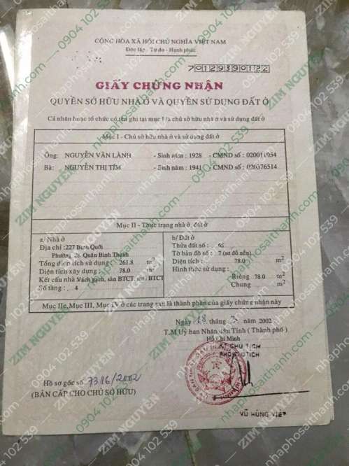 Hình ảnh Bán nhà 227 Bình Quới Phường 28 Bình Thạnh