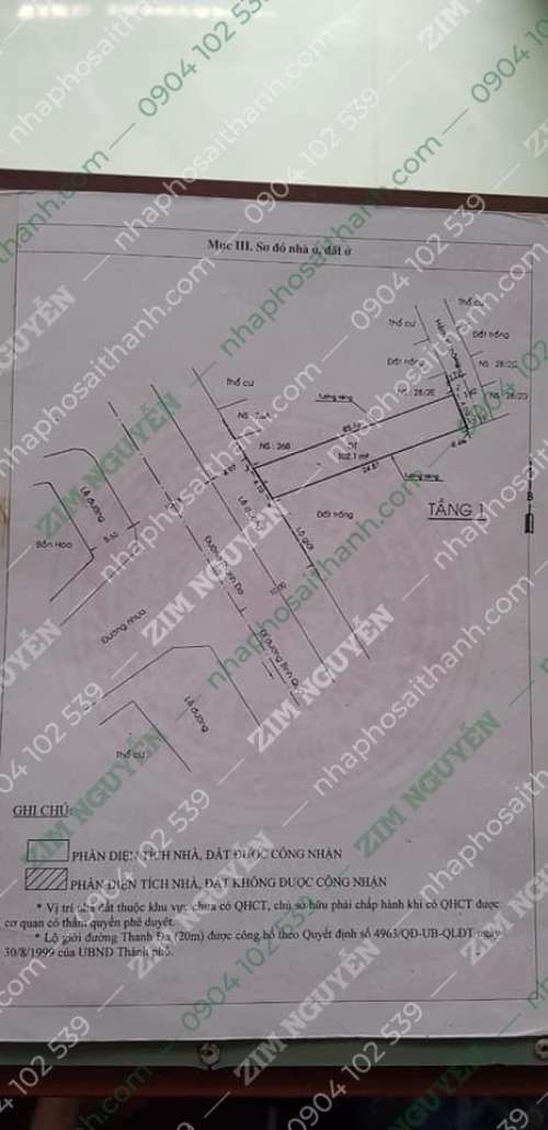 Hình ảnh Bán nhà 22A Thanh Đa, Phường 27, Quận Bình Thạnh