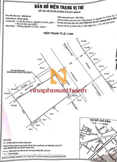 Hình ảnh Bán nhà 23 25 Cống Quỳnh P. Nguyễn Cư Trinh Quận 1 DT 330m