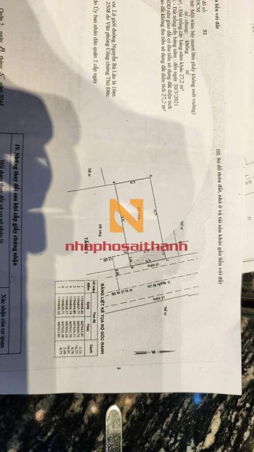 Hình ảnh Bán đất 23 Nguyễn Bá Lân Thảo Điền Quận 2