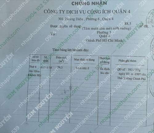 Hình ảnh Bán nhà 223 Khánh Hội, Phường 3, Quận 4