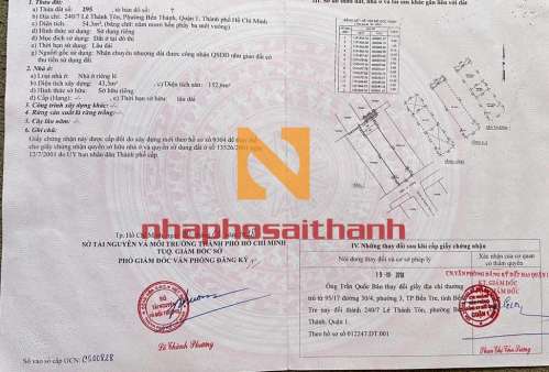 Hình ảnh Bán nhà 240/7 Lê Thánh Tôn, Phường Bến Thành Quận 1