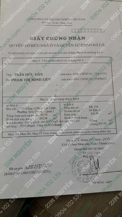 Hình ảnh Bán nhà 25 Phan Chu Trinh, Phường Bến Thành, Quận 1