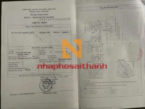 Hình ảnh Bán nhà 255 255B Nam Kỳ Khởi Nghĩa Phường Võ Thị Sáu Quận 3