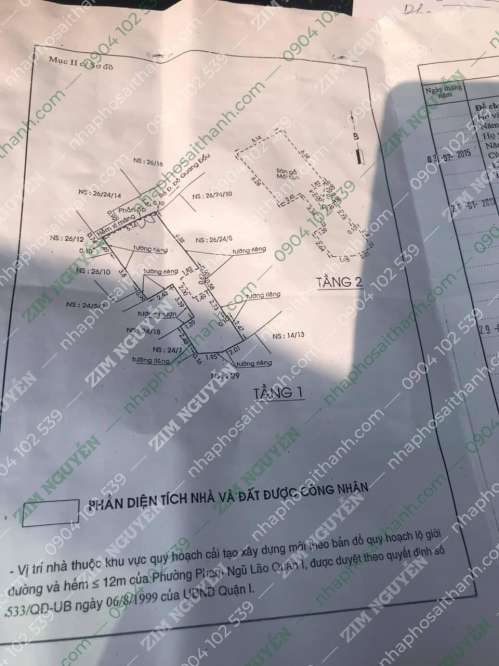 Hình ảnh Bán nhà 26/24/6 Đỗ Quang Đẩu, Phường Phạm Ngũ Lão, Quận 1