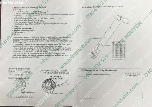 Hình ảnh Bán đất 28 Thảo Điền Phường Thảo Điền Quận 2 Giá 1600 tỷ