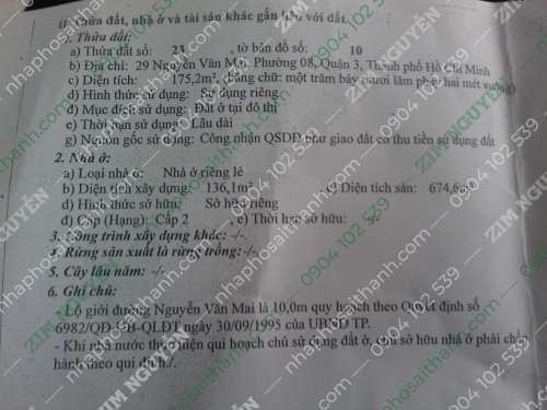 Hình ảnh Bán tòa nhà 29 Nguyễn Văn Mai Phường Võ Thị Sáu Quận 3
