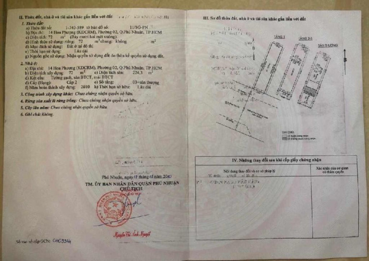 Hình ảnh Bán nhà Mặt tiền 14 Hoa Phượng, Phường Cầu Kiệu