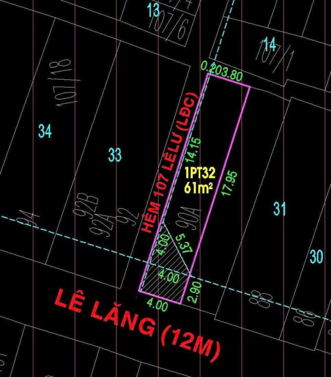 Hình ảnh Bán nhà mặt tiền 90a Lê Lăng, Phường Phú Thọ Hòa