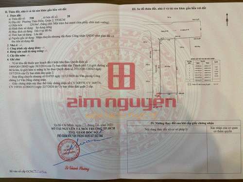 Hình ảnh Bán đất 2 mặt tiền Đường số 46 Thảo Điền Quận 2