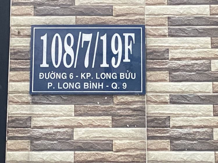 Hình ảnh Bán nhà hẻm 108/7/19f Đường số 6, Phường Long Bình