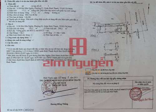 Hình ảnh Bán nhà 315B Bùi Hữu Nghĩa, Phường 1 Bình Thạnh
