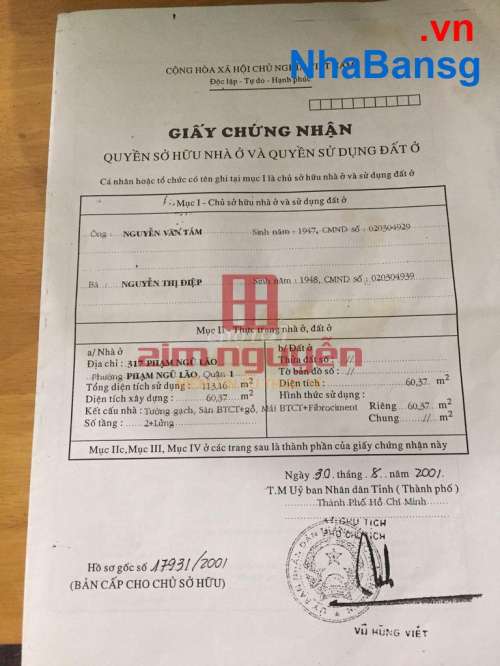 Hình ảnh Bán nhà 317 Phạm Ngũ Lão, Phường Phạm Ngũ Lão, Quận 1