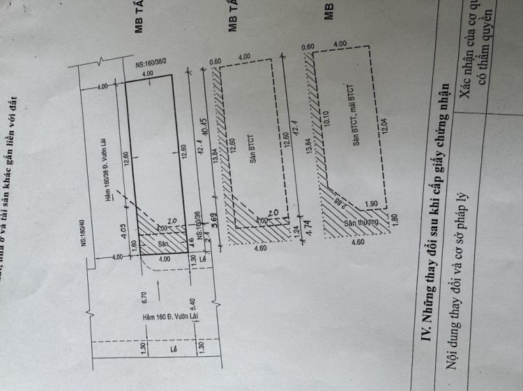 Hình ảnh Bán nhà hẻm 160/38 Vườn Lài, Phường Phú Thọ Hòa